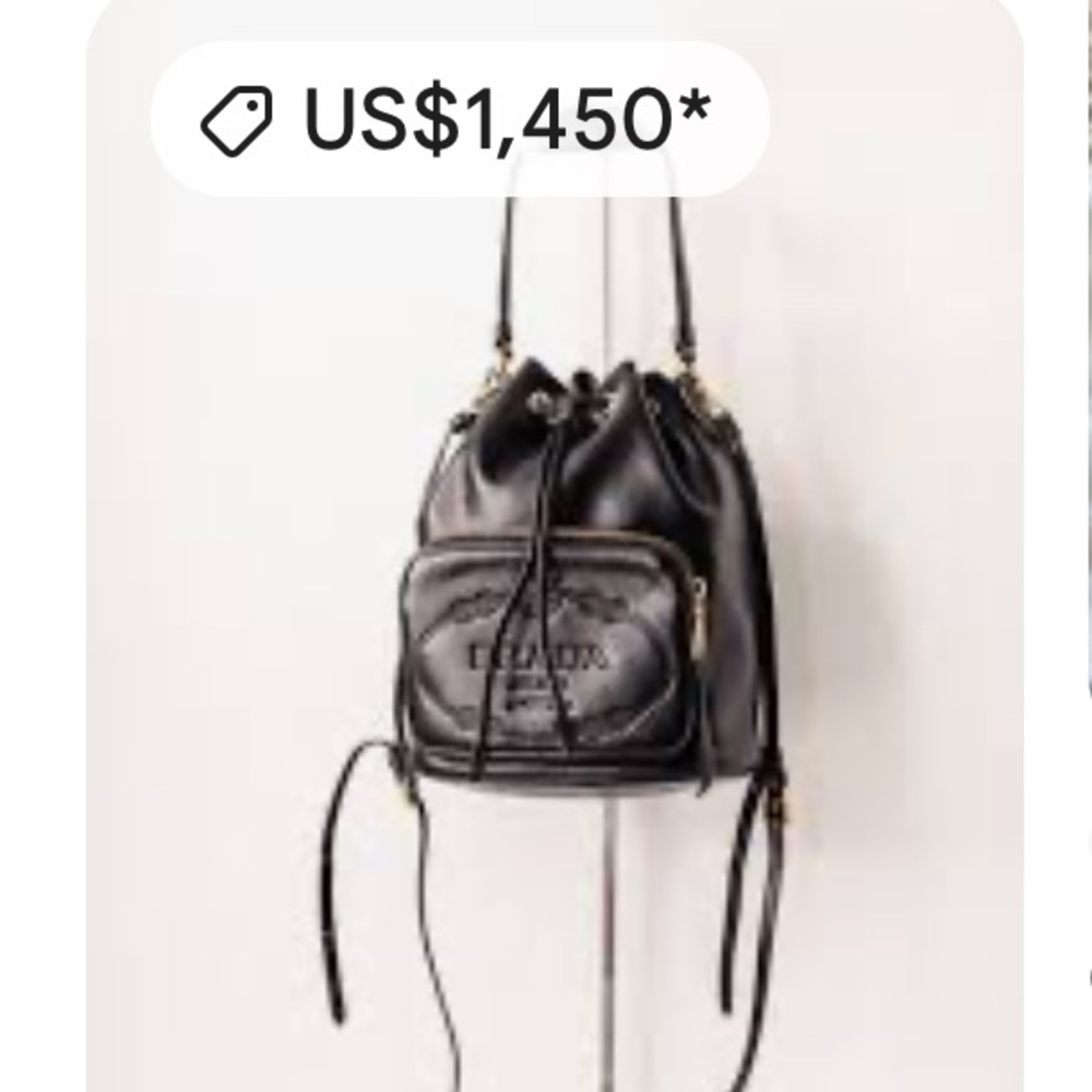 Authentic Prada Black Calfskin Leather Bag